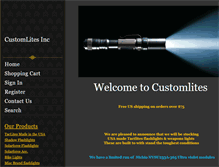 Tablet Screenshot of customlites.com